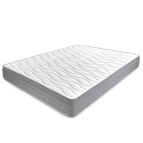 amuéblate online - Matratze 105 x 200 cm, viskoelastisch, Aris mit Winter-/Sommerseite, ergonomisch, optimaler Komfort und Härte, hygienisch und atmungsaktiv, Dicke 21 cm von amuéblate online