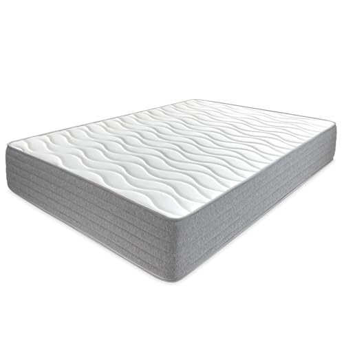 amuéblate online - Matratze 105 x 200 cm, viskoelastisch, Aris mit Winter-/Sommerseite, ergonomisch, optimaler Komfort und Härte, hygienisch und atmungsaktiv, Dicke 30 cm von amuéblate online