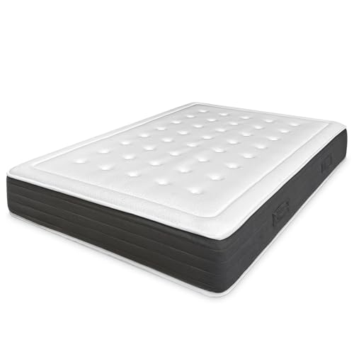 amuéblate online - Viskoelastische Matratze, 90 x 180 cm, Flow Comfort+, mehrlagig, Höhe 24 cm, mittlere/hohe Festigkeit, milbendicht, antibakteriell und hypoallergen amuéblate online - Viskoelastische Matratze, 90 x 180 cm, Flow Comfort+, mehrlagig, Höhe 24 cm, mittlere/hohe Festigkeit, milbendicht, antibakteriell und hypoallergen von amuéblate online