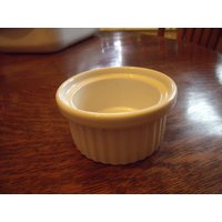 Hall Pottery Weißer Ramekin. #116. U.s.a. 4" Durchmesser Und 2"TiefVintage von anTiQues2uniQues