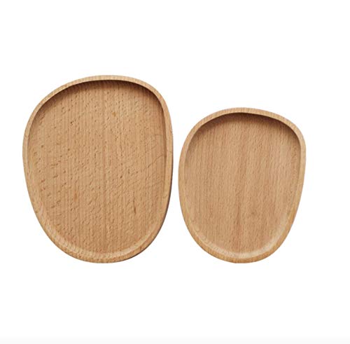 anaan Pebble Holzteller 2 teilig Set aus Holz Serviertablett Holztablett Aufbewahrung für Snack Schmuck Tischdeko umweltfreundlich Deko rund Design anaan Pebble Holzteller 2 teilig Set aus Holz Serviertablett Holztablett Aufbewahrung für Snack Schmuck Tischdeko umweltfreundlich Deko rund Design von anaan