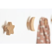 Anaan Astro Wandhaken Kinder Garderobenhaken Aus Holz Kleiderhaken Wanddeko Modern Fürs Baby - Und Kinderzimmer Skandinavisch von anaanshop