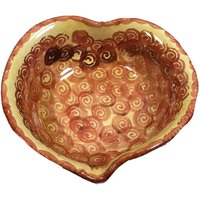 Italica Ars Handbemalte Herzförmige Gießschale Orange Italica Ars Handbemalte Herzförmige Gießschale Orange von BANANABLINGVEGAS