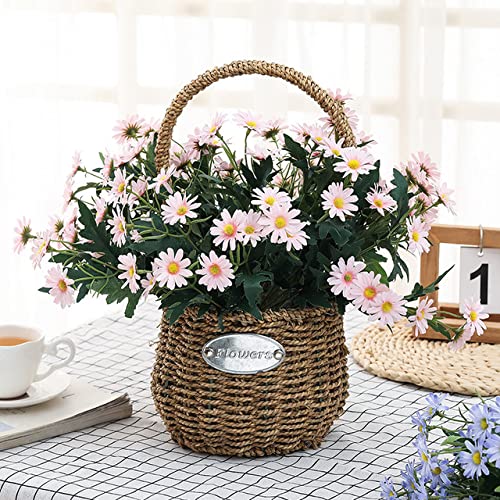 Anaoo 3pcs künstliche Gänseblümchen Blumen wie Echt für Vase Kunstpflanzen DIY Blumenarrangements Dekoration für Hochzeit Haus Partys Büro Garten Balkon Mittelstücke, Rosa von Anaoo