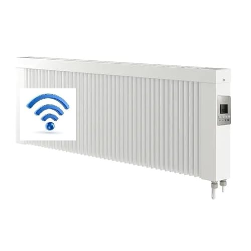 anapont Premium Elektroheizung mit W-Lan Appsteuerung - Elektroheizkörper mit Speicherstein Schamotte - mit Thermostat - energiesparend - Made in Germany (Ana-smart Wifi/W-lan, 1200 Watt 340h x 980b) von anapont