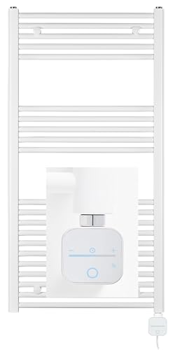 anapont Elektrischer Badheizkörper Handtuchheizkörper – Timer - Handtuchradiator, IPx5, komplett montiert – Atmosphäre & Komfort im Bad (ohne Zeitschaltuhr, 1175x500) anapont Elektrischer Badheizkörper Handtuchheizkörper – Timer - Handtuchradiator, IPx5, komplett montiert – Atmosphäre & Komfort im Bad (ohne Zeitschaltuhr, 1175x500) von anapont