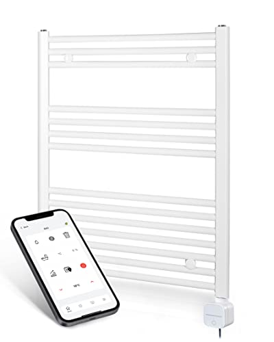anapont elektrischer Badheizkörper 775x600 Zeitschaltuhr per App einstellbar – Handtuchheizung mit Timer – Handtuchheizkörper Made in Germany von anapont