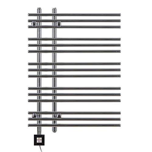 anapont elektrischer Badheizkörper - Chrom gerade - Timer-Funktion - Handtuchheizkörper - Badheizung elektrisch - Handtuchheizung - Made in Germany von anapont