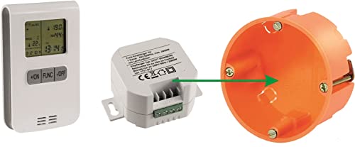 anapont elektrischer Badheizkörper - weiß gerade - mit AN/AUS - Schalter - Handtuchheizkörper - Badheizung elektrisch - Handtuchheizung - Made in Germany (FD-Thermostat) von anapont