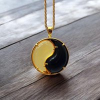 Andara Kristall Cosmic Gold Und Iridium Black- Yin & Yang - Schutz Göttliche Ordnung Christusenergie Sonderanfertigung Einzelstück von andarakristallshop