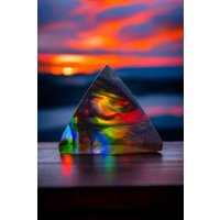 Andara Kristall Rainbow Pyramide - Schutzfeld-Aktivierung Auf 5D-12D Ebene- Heilungs-Schutz & Transformations-Pyramide von andarakristallshop