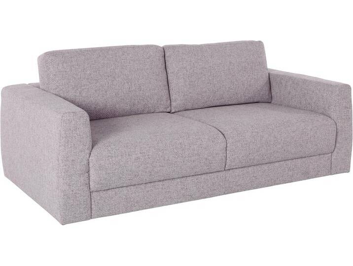 2-Sitzer ANDAS Hobro , grau (hellgrau), B:186cm H:80cm T:102cm, Luxus-Microfaser Lederoptik (100% Polyester), Struktur grob (100% Polyester), Samtoptik (100% Polyester), Sofas, in 3 Bezugsqualitäten in vielen Farben, Design by Morten Georgsen von andas
