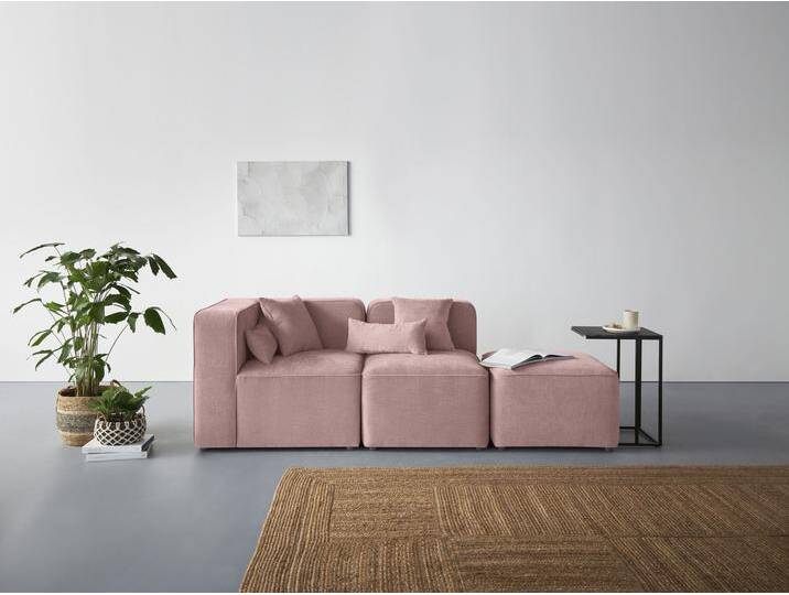 3-Sitzer ANDAS Sundstrup , rosa, B:233cm H:76,5cm T:93cm, 100% Polyester, Sofas, Modulserie, individuelle Zusammenstellung 3-Sitzer ANDAS Sundstrup , rosa, B:233cm H:76,5cm T:93cm, 100% Polyester, Sofas, Modulserie, individuelle Zusammenstellung von andas