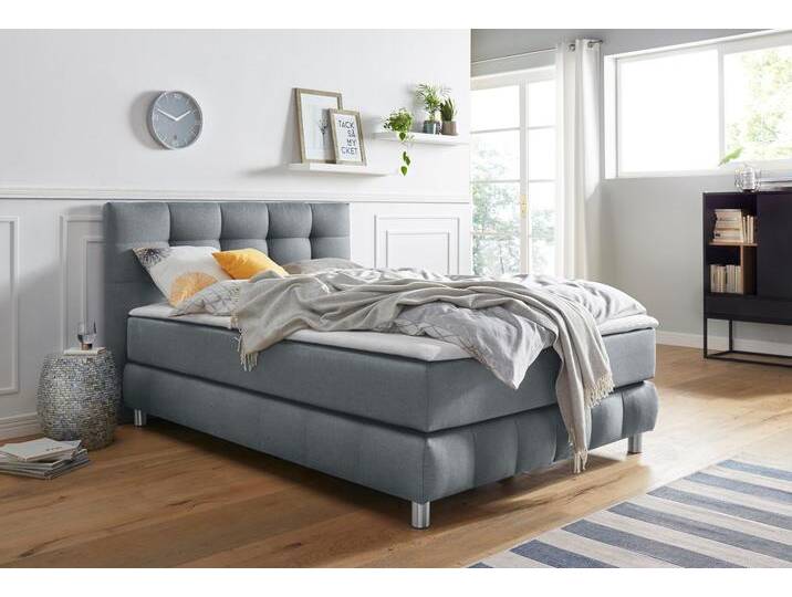 Boxspringbett ANDAS Salo XXL , grau, B:154cm L:231cm, Komplettbetten, Boxspringbett, in Samtoptik oder Struktur, 6 Breiten in Überlänge 220cm, 4 Härtegrade Boxspringbett ANDAS Salo XXL , grau, B:154cm L:231cm, Komplettbetten, Boxspringbett, in Samtoptik oder Struktur, 6 Breiten in Überlänge 220cm, 4 Härtegrade von andas