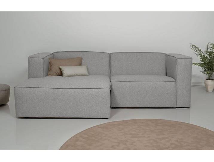 Ecksofa ANDAS Dalby, L-Form , beige, B:228cm H:73cm T:154cm, 100% PES, Sofas, extra tiefe Sitzfläche, mit Kedernaht, angenehmer Sitzkomfort von andas