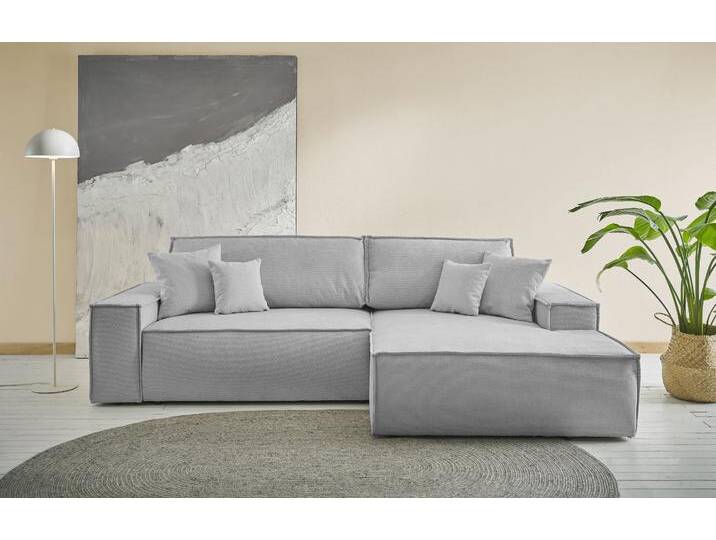 Ecksofa ANDAS Finnley Schlafsofa 267 cm in Bouclé, Struktur fein u. Cord, L-Form , silber, B:267cm H:85cm T:167cm, Bezugstoff 100% PES , Atmungsaktives Gewebe , Easy Clean , Gramatur 340g/ qm +/- 5%, Sofas, Schlaffunktion m. Bettkasten (136/210 cm), Bouclé, Struktur und Cord Ecksofa ANDAS Finnley Schlafsofa 267 cm in Bouclé, Struktur fein u. Cord, L-Form , silber, B:267cm H:85cm T:167cm, Bezugstoff 100% PES , Atmungsaktives Gewebe , Easy Clean , Gramatur 340g/ qm +/- 5%, Sofas, Schlaffunktion m. Bettkasten (136/210 cm), Bouclé, Struktur und Cord von andas