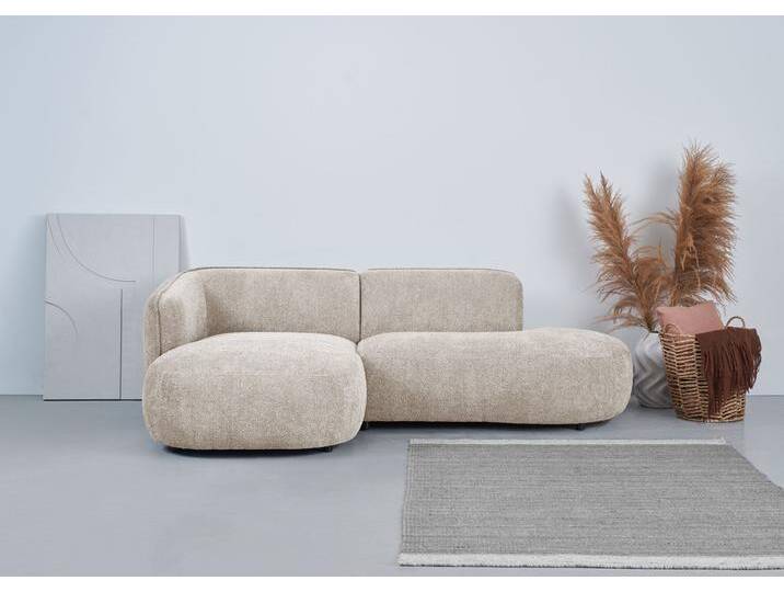 Ecksofa ANDAS Ostrup , beige, B:278cm H:73cm T:152cm, 100% Polyester, Sofas, schlichtes modernes Design, in verschiedenen Farben von andas