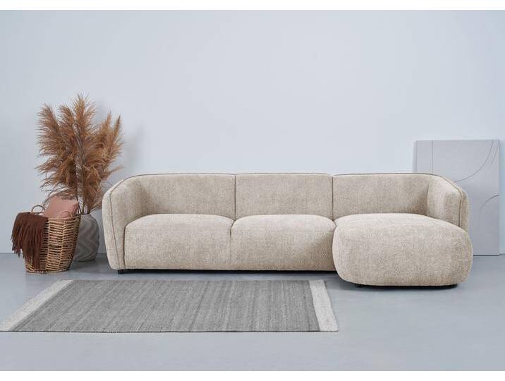Ecksofa ANDAS Ostrup , beige, B:280cm H:73cm T:152cm, 100% Polyester, Sofas, schlichtes modernes Design, in verschiedenen Farben von andas