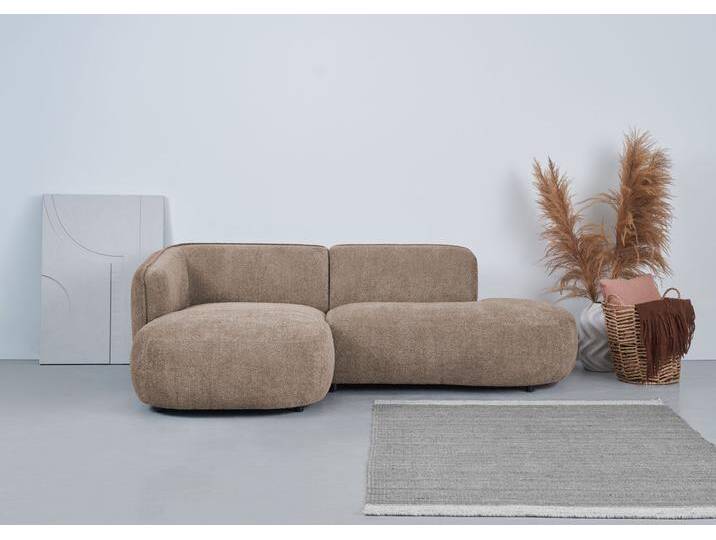 Ecksofa ANDAS Ostrup , grau (taupe), B:278cm H:73cm T:152cm, 100% Polyester, Sofas, schlichtes modernes Design, in verschiedenen Farben von andas