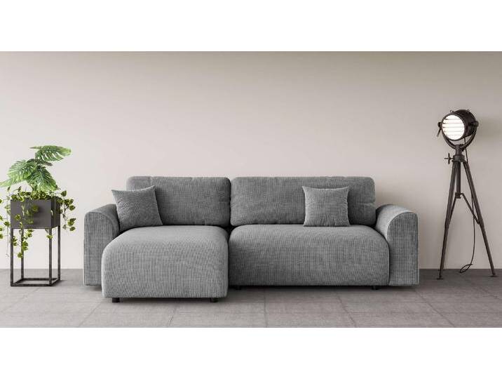 Ecksofa ANDAS VasbySuyal , grau, B:235cm H:80cm T:138cm, 100% Polyester, Sofas, L-Form von andas