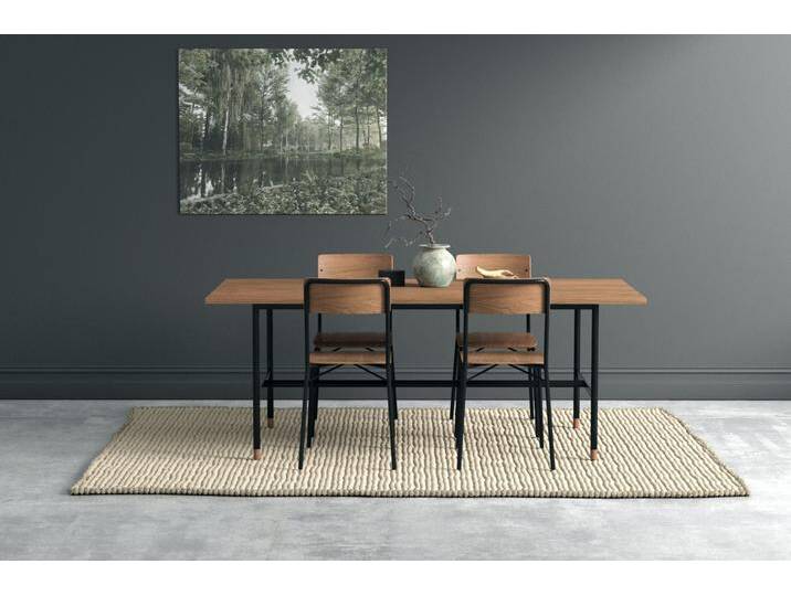 Esstisch ANDAS, braun (nuss), B:200cm H:75cm T:95cm, Tische, im skandinavian Design von andas