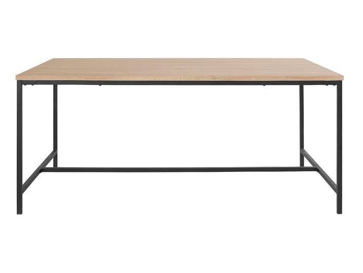 Esstisch ANDAS Vadum , schwarz (eiche, schwarz, schwarz, eiche), B:180cm H:76cm T:90cm, Tische, mit Tischplatte in einer Holzoptik und fühlbare Struktur, Höhe 76 cm von andas