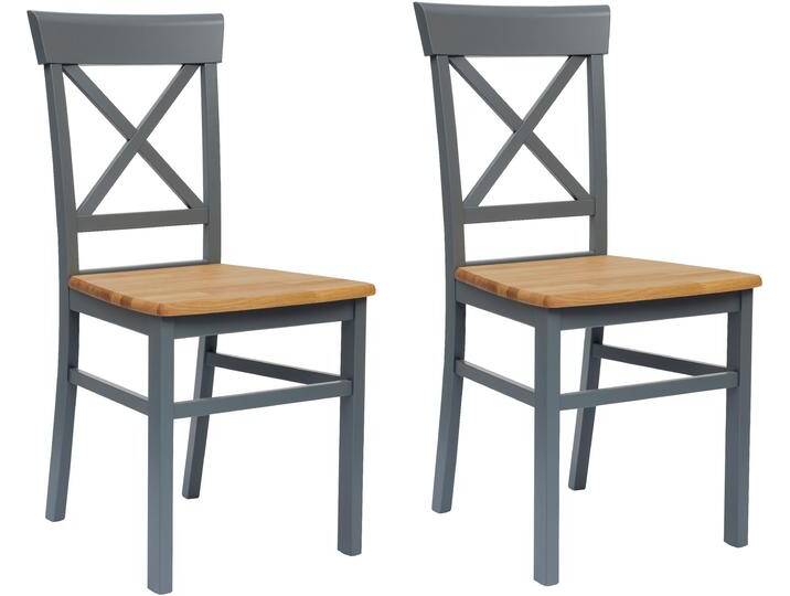 Esszimmerstuhl ANDAS Tatra TOPSELLER , blau (blaugrau), B:40,5cm H:93cm T:50cm, Massivholz, Stühle, Holzstuhl im 2er, 4er oder 6er-Set, Küchenstuhl Landhaus von andas