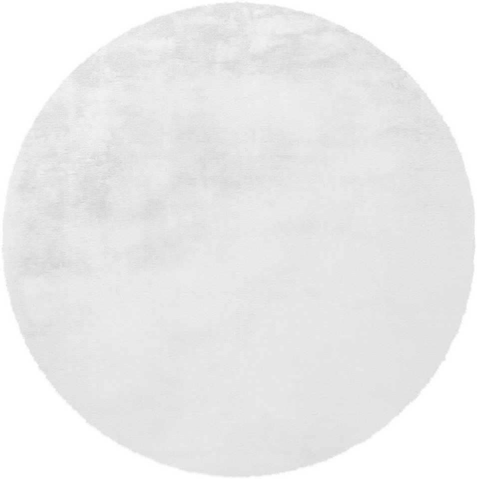 Fellteppich Alvin, andas, rund, Höhe: 45 mm, Teppich-Kaninchenfell-Optik, Kunstfell von andas