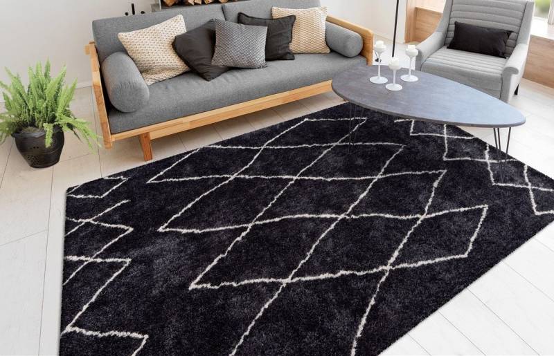 my home Hochflor-Teppich Bella, rechteckig, Höhe: 27 mm, Retro, Wohnzimmer my home Hochflor-Teppich Bella, rechteckig, Höhe: 27 mm, Retro, Wohnzimmer von my home