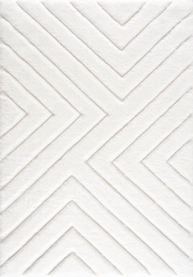 my home Hochflor-Teppich Fiori, rechteckig, Höhe: 43 mm, mit handgearbeitetem Konturenschnitt, Hochflor, Hoch-Tief-Effekt my home Hochflor-Teppich Fiori, rechteckig, Höhe: 43 mm, mit handgearbeitetem Konturenschnitt, Hochflor, Hoch-Tief-Effekt von my home