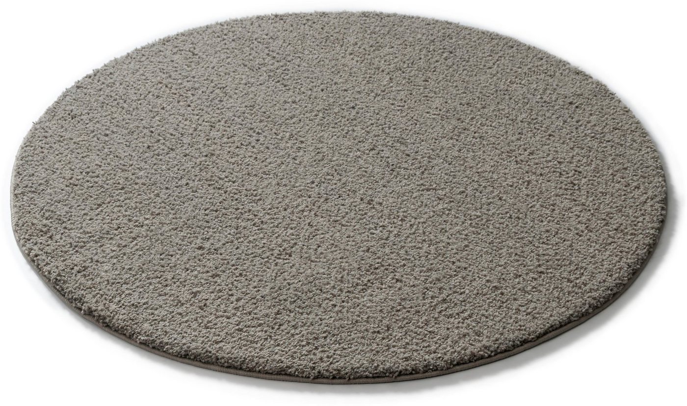 Hochflor-Teppich Ilvi, andas, rund, Höhe: 31 mm, extra flauschig, Mikrofaser, einfarbig, weich von andas
