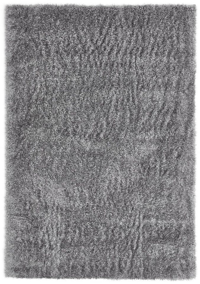 Hochflor-Teppich Lahti, andas, rechteckig, Höhe: 45 mm, Uni Farben, weich & kuschelig, ideal im Wohnzimmer & Schlafzimmer von andas