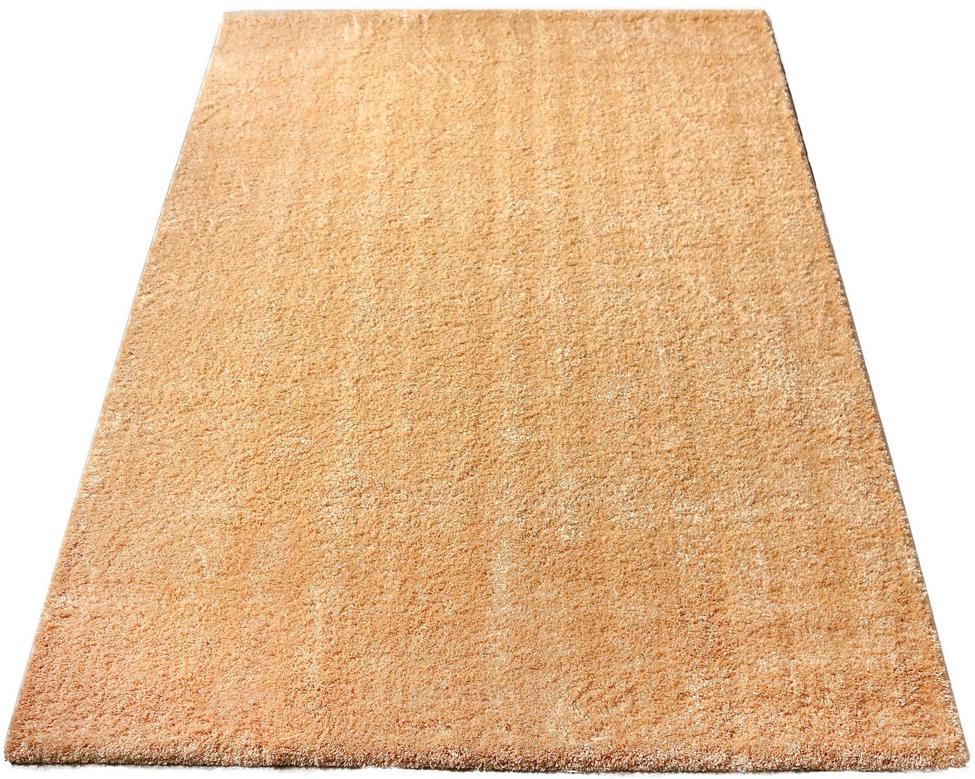 Hochflor-Teppich Tretten, andas, rechteckig, Höhe: 30 mm, Shaggy, Uni Farben, weich & kuschelig, pflegeleicht, Wohnzimmer von andas