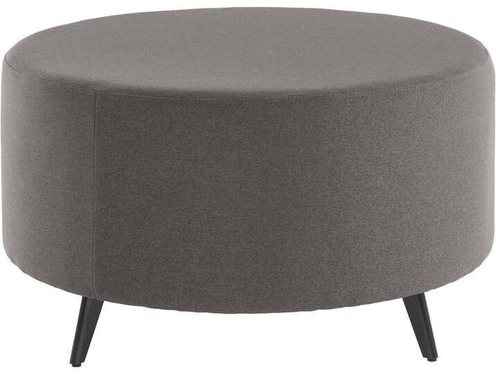 Polsterhocker ANDAS Hulby , grau (anthrazit), B:80cm H:47cm T:80cm, 100% Polyester, Hocker, passend zur Hulby -Recamiere von andas