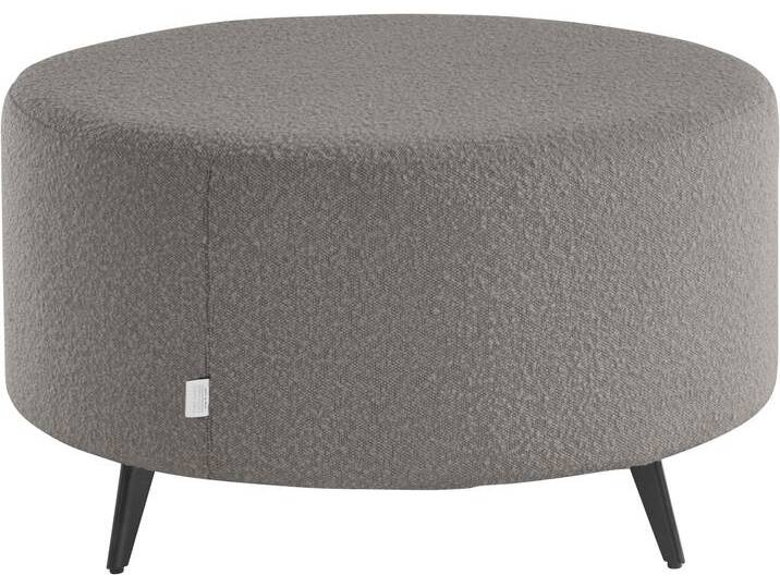 Polsterhocker ANDAS Hulby , grau (taupe), B:80cm H:47cm T:80cm, 95% Polyester, 5% Polyacryl, Hocker, passend zur Hulby -Recamiere von andas