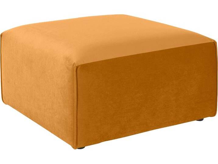 Polsterhocker ANDAS Nöre , gold (goldfarben), B:80 H:46 T:80, Samtoptik (100% Polyester);Struktur (100% Polypropylen);Struktur fein (100% Polyester);Webstoff (100% Polyester);Luxus-Microfaser Lederoptik (100% Polyester);Baumwoll-/Leinenmix (60% Baumwolle/40% Leinen), Hocker, Polsterhocker, Modul - zum Zusammenstellen; in vielen Bezugsqualitäten und Farben von andas