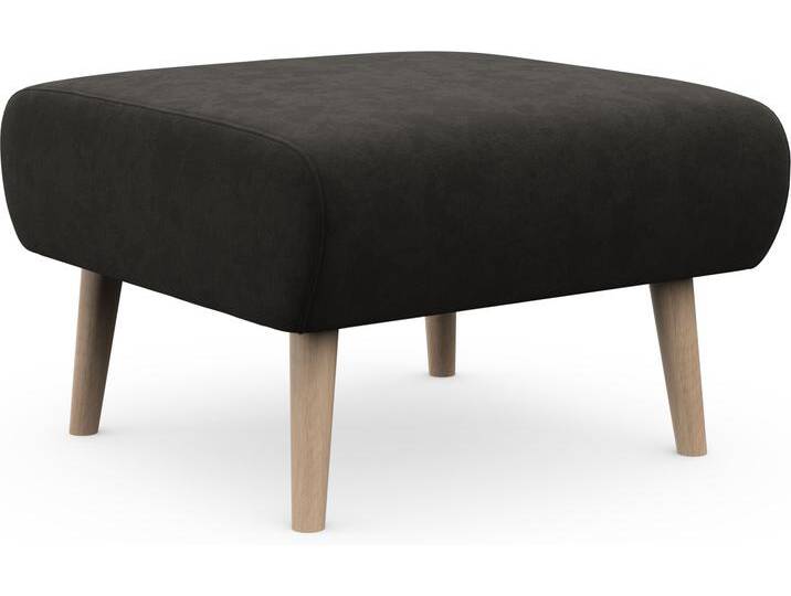 Polsterhocker ANDAS Swift , grau (anthrazit), B:75cm H:44cm T:68cm, 100% Polyester, Hocker, passend zur Serie Swift , B/T/H: 75/68/44 cm von andas