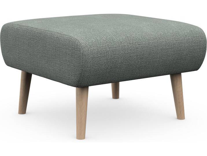 Polsterhocker, 100% Polyester, Mint, 75×68×44 cm, Strapazierfähig, Skandinavisch, andas von andas