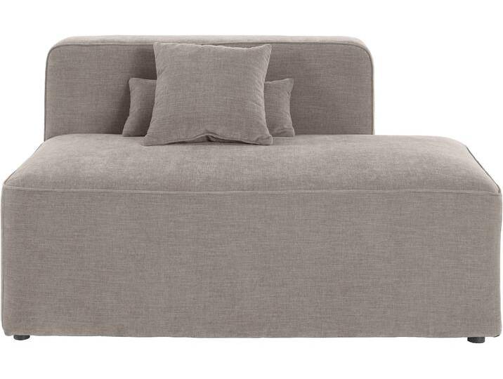 Recamiere, 100% Polyester, Grau (Taupe) 140×93 cm, Rechts, Skandinavisch, andas von Home-affaire