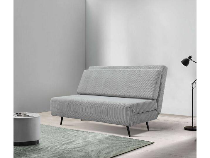 Schlafsofa ANDAS Linnea , grau, B:140cm H:87cm T:94cm, 100% Polyester, Sofas, Daybed mit aufklappbarer Liegefläche, in Webstoff, Veloursstoff, Cord Schlafsofa ANDAS Linnea , grau, B:140cm H:87cm T:94cm, 100% Polyester, Sofas, Daybed mit aufklappbarer Liegefläche, in Webstoff, Veloursstoff, Cord von andas