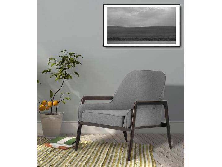Sessel ANDAS Braga , grau, B:72,5cm H:84cm T:78cm, Samtoptik (100% Polyester), Luxus-Microfaser weich (100% Polyester), Struktur fein (100% Polyester), Sessel, Einzelsessel Lounge-Sessel, wahlweise mit Gestell aus Eiche in dunkel oder Buchenholz in hell von andas