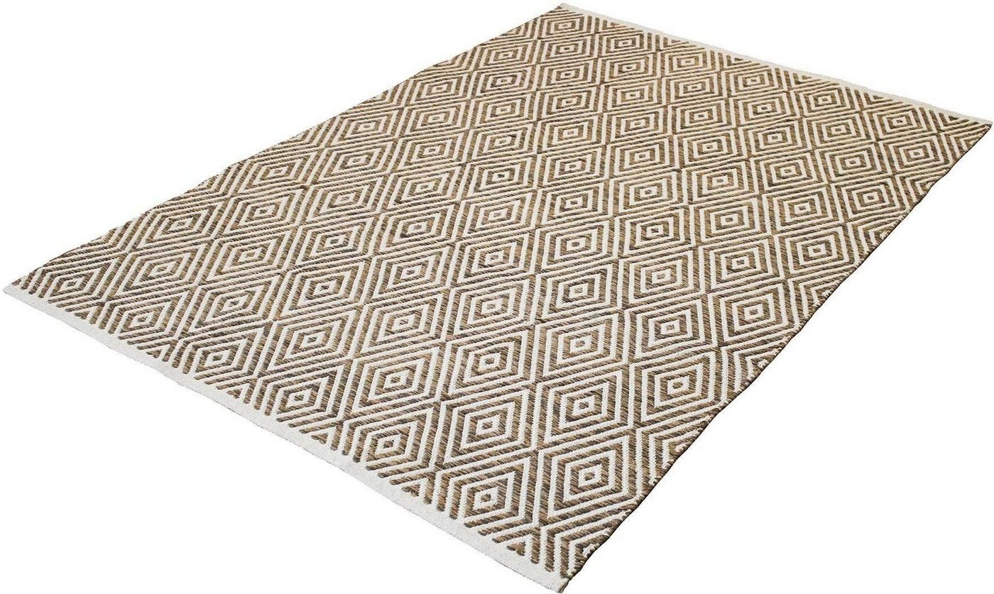 Teppich Helen, andas, rechteckig, Höhe: 7 mm, flacher Teppich, weich, pflegeleicht, elegant von andas