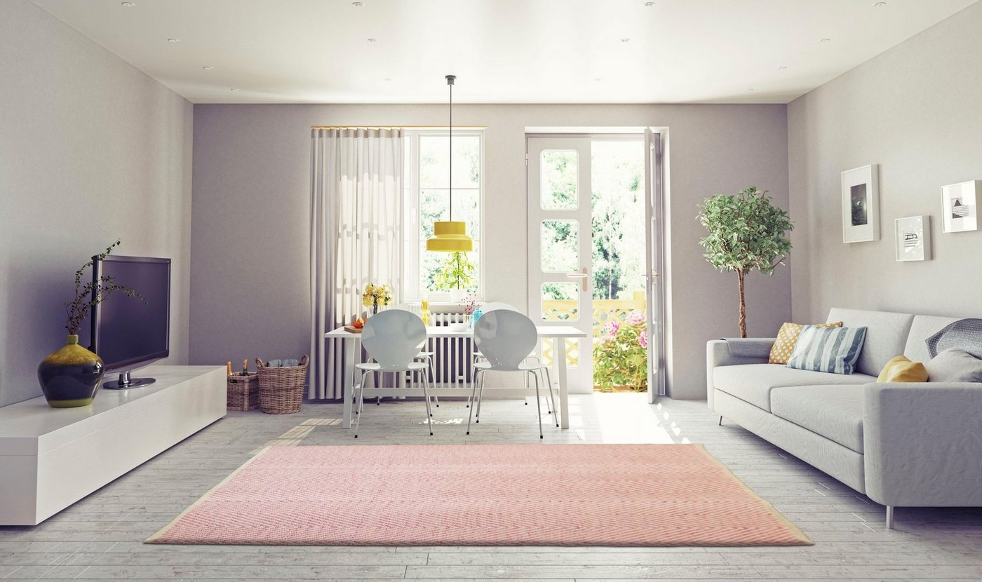 Teppich Kian, andas, rechteckig, Höhe: 7 mm, Wohnzimmer von andas