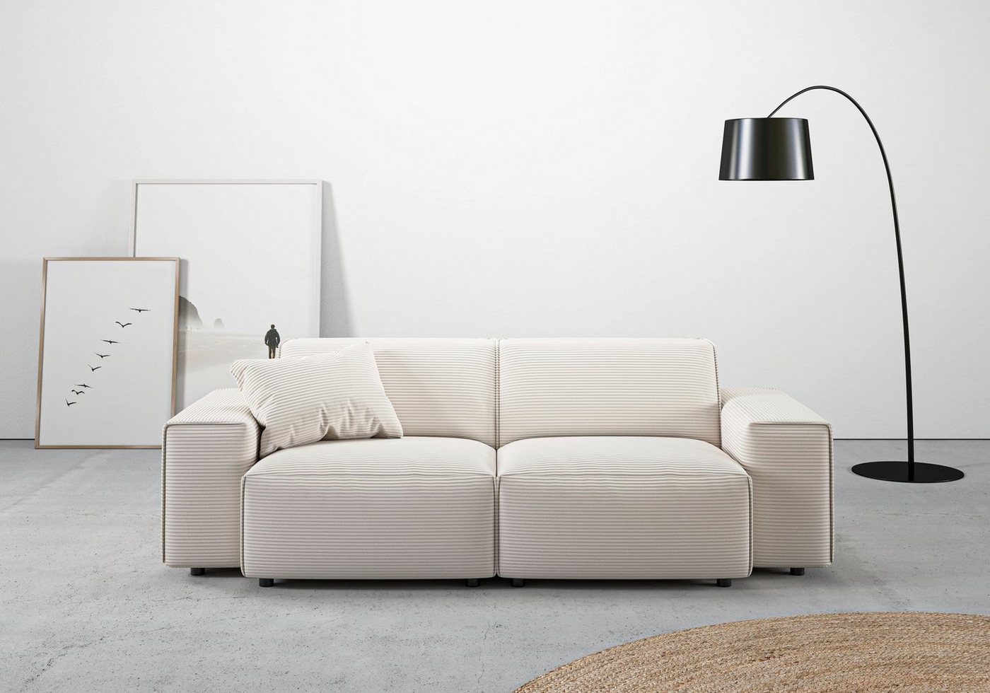 andas 2,5-Sitzer Glimminge auch in Breitcord, Feincord + Easy care-Bezug, besondere Kedernähte, Zierkissen andas 2,5-Sitzer Glimminge auch in Breitcord, Feincord + Easy care-Bezug, besondere Kedernähte, Zierkissen von andas