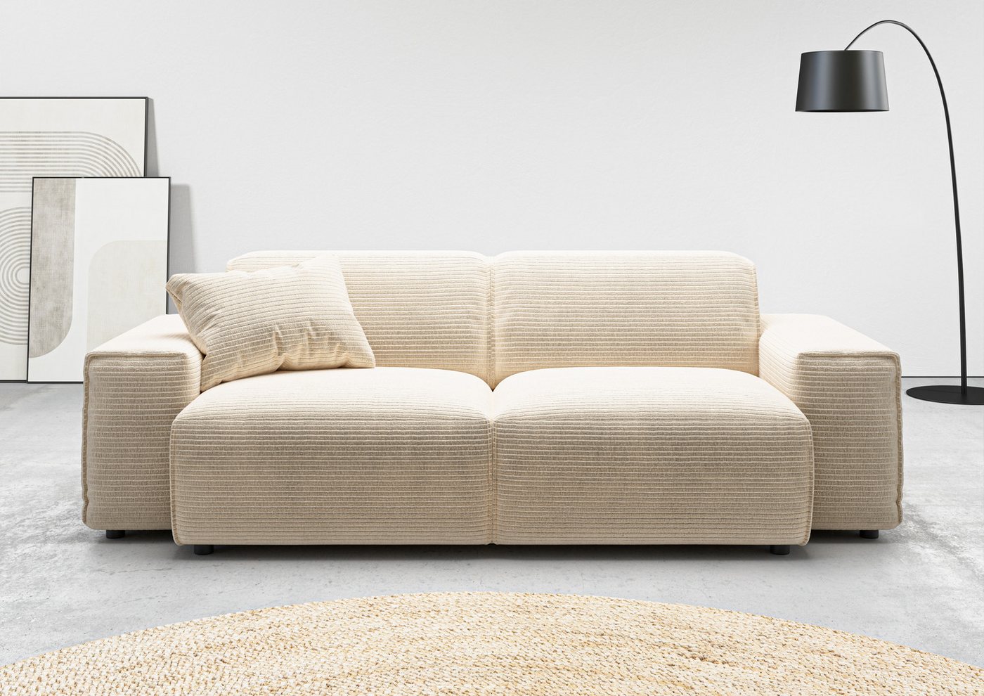 andas 2,5-Sitzer Glimminge auch in Breitcord, Feincord + Easy care-Bezug, besondere Kedernähte, Zierkissen andas 2,5-Sitzer Glimminge auch in Breitcord, Feincord + Easy care-Bezug, besondere Kedernähte, Zierkissen von andas