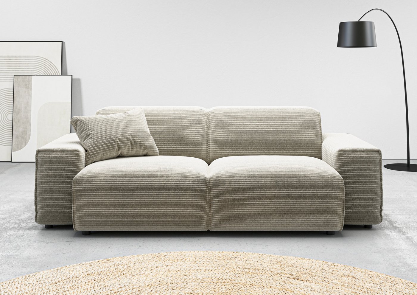 andas 2,5-Sitzer Glimminge auch in Breitcord, Feincord + Easy care-Bezug, besondere Kedernähte, Zierkissen andas 2,5-Sitzer Glimminge auch in Breitcord, Feincord + Easy care-Bezug, besondere Kedernähte, Zierkissen von andas