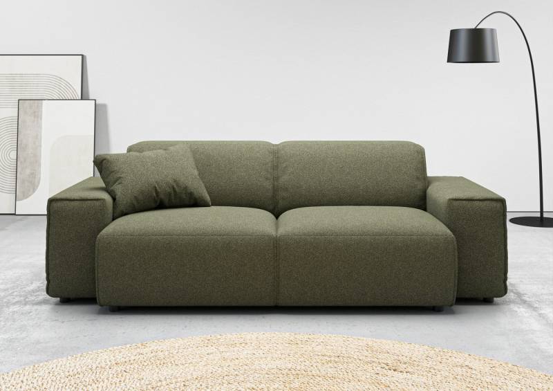 andas 2,5-Sitzer Glimminge auch in Breitcord, Feincord + Easy care-Bezug, besondere Kedernähte, Zierkissen von andas