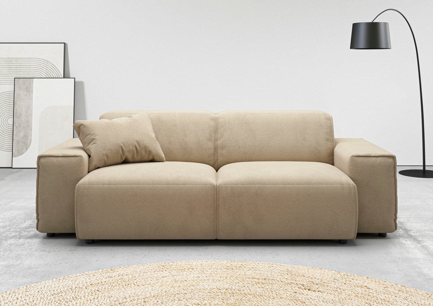 andas 2,5-Sitzer Glimminge auch in Breitcord, Feincord + Easy care-Bezug, besondere Kedernähte, Zierkissen andas 2,5-Sitzer Glimminge auch in Breitcord, Feincord + Easy care-Bezug, besondere Kedernähte, Zierkissen von andas