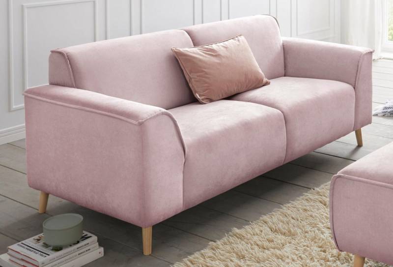 andas 2,5-Sitzer Janek Scandic Design, elegant und zeitlos, mit Federkern und Keder in scandinavischem Design von andas
