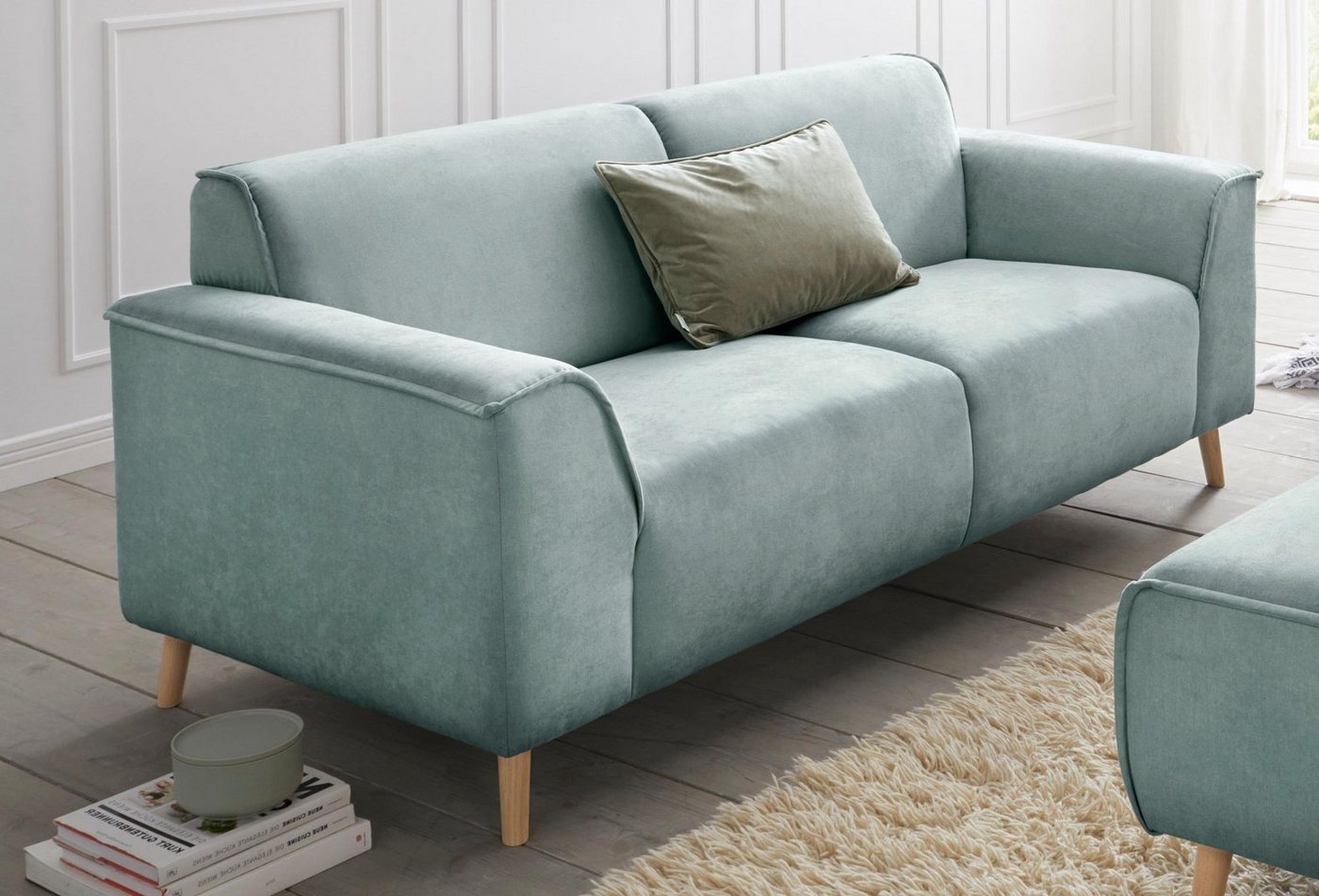 andas 2,5-Sitzer Janek Scandic Design, elegant und zeitlos, mit Federkern und Keder in scandinavischem Design andas 2,5-Sitzer Janek Scandic Design, elegant und zeitlos, mit Federkern und Keder in scandinavischem Design von andas